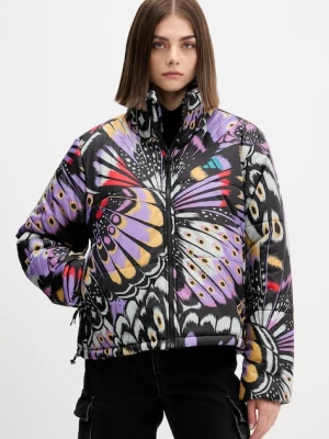 adidas kurtka x Farm Rio kolor czarny zimowa oversize JL8611