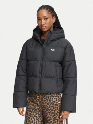 adidas Kurtka zimowa Hooded Padded Jacket KT4236 Czarny Regular Fit