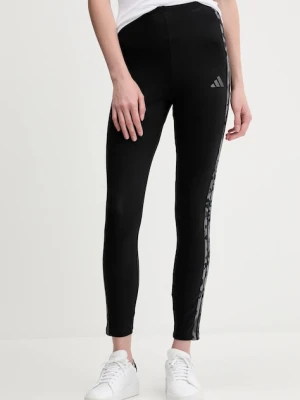 adidas legginsy 3-Stripes damskie kolor czarny z aplikacją KB6009