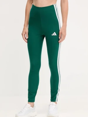 adidas legginsy 3-Stripes damskie kolor zielony wzorzyste KB7663