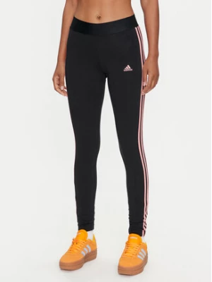 adidas Legginsy 3 Stripes JH3715 Czarny Slim Fit