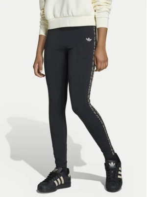 adidas Legginsy 3-Stripes KD3289 Czarny Slim Fit