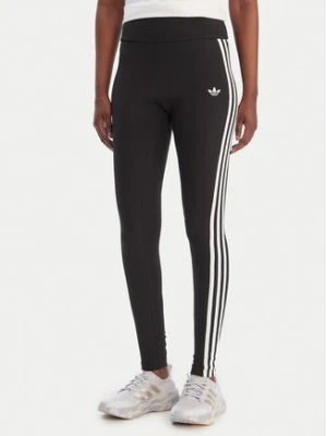 adidas Legginsy 3-Stripes KD5572 Czarny Slim Fit