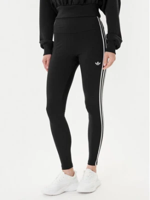 adidas Legginsy adicolor 3-Stripes JX5242 Szary Slim Fit