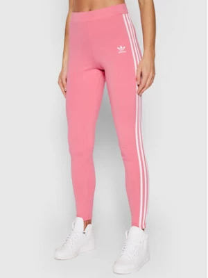 adidas Legginsy adicolor Classics 3-Stripes H09422 Różowy Slim Fit