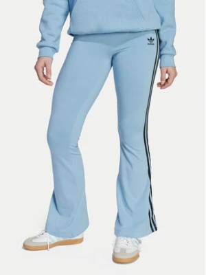 adidas Legginsy adicolor JV8616 Błękitny Slim Fit