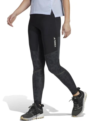 adidas Legginsy "Agravic" w kolorze czarnym do biegania rozmiar: 32