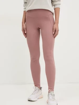 adidas legginsy ALL SZN RIB damskie kolor różowy gładkie JJ1246