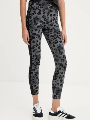 adidas legginsy Animal damskie kolor szary wzorzyste JM1863