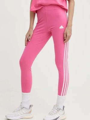 adidas legginsy damskie kolor różowy z aplikacją IS3623