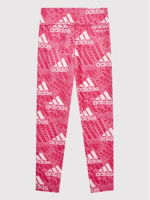 adidas Legginsy Designed To Move Brand Love Song HM4466 Różowy Extra Slim Fit