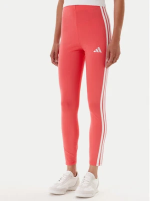 adidas Legginsy Essentials 3-Stripes KE4389 Koralowy Slim Fit