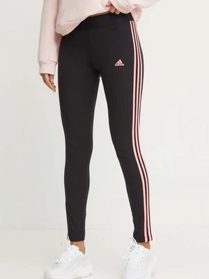 adidas legginsy Essentials damskie kolor czarny wzorzyste JH3715