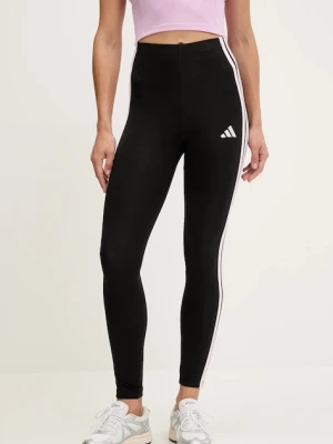 adidas legginsy Essentials damskie kolor czarny z aplikacją JW1815