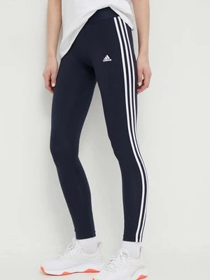 adidas legginsy Essentials damskie kolor granatowy gładkie H07771