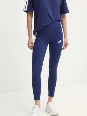 adidas legginsy Essentials damskie kolor granatowy z aplikacją JE0067