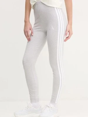 adidas legginsy Essentials damskie kolor szary wzorzyste JE0075