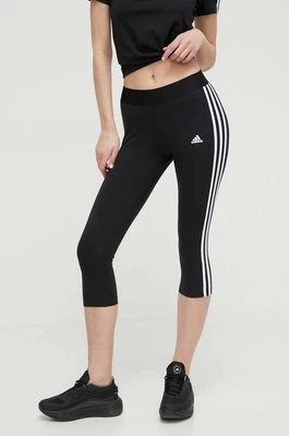 adidas legginsy damskie kolor czarny z aplikacją HG5880