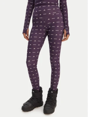 adidas Legginsy Moon Boot JM1102 Fioletowy Slim Fit