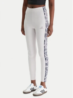 adidas Legginsy Seasonal Essentials Leopard Print KC3883 Fioletowy Slim Fit