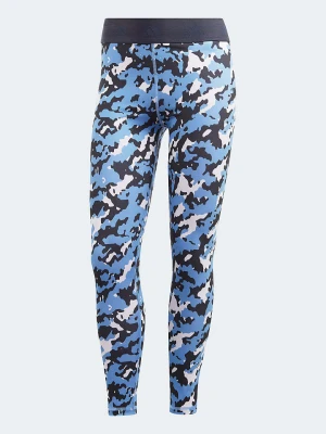 adidas Legginsy sportowe "Techfit Camo 7 / 8" w kolorze błękitnym rozmiar: XS