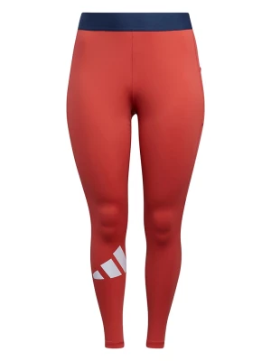 adidas Legginsy sportowe w kolorze czerwonym rozmiar: 50/52