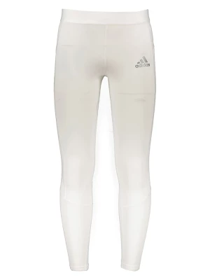 adidas Legginsy "Techfit" w kolorze białym rozmiar: XS