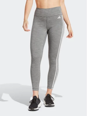 adidas Legginsy Train Essentials 3-Stripes High-Waisted 7/8 Leggings IC8296 Szary