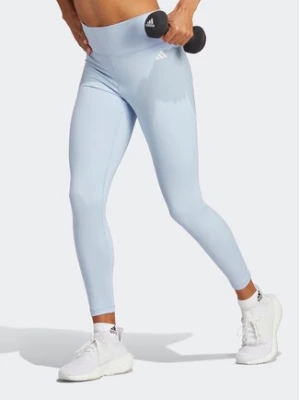 adidas Legginsy Training Essentials High-Waisted 7/8 Leggings HR5448 Błękitny