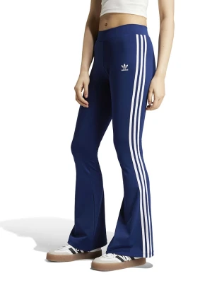 adidas Legginsy w kolorze granatowo-białym rozmiar: L