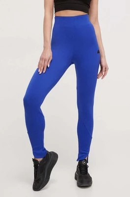 adidas legginsy Z.N.E damskie kolor niebieski gładkie IS3916