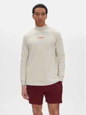 adidas Longsleeve JD5402 Beżowy Loose Fit