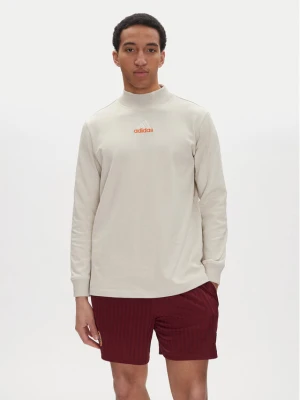 adidas Longsleeve JD5402 Beżowy Loose Fit