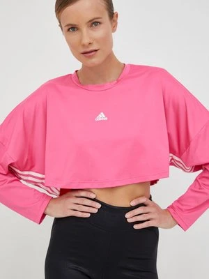 adidas longsleeve treningowy Hyperglam kolor różowy