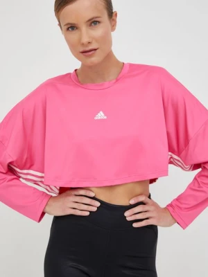 adidas longsleeve treningowy Hyperglam kolor różowy