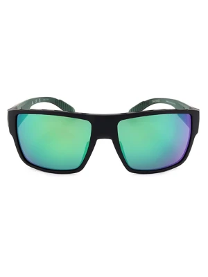 adidas Męskie okulary przeciwsłoneczne w kolorze czarno-turkusowo-fioletowym rozmiar: 57