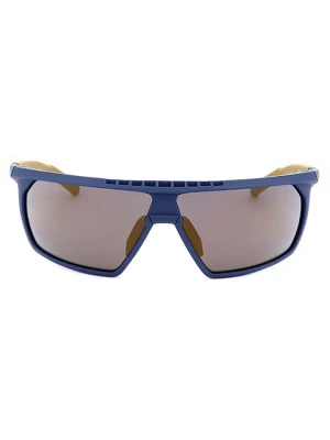 adidas Męskie okulary przeciwsłoneczne w kolorze granatowo-żółtym rozmiar: 70