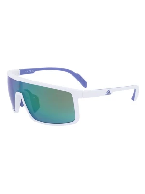 adidas Okulary przeciwsłoneczne unisex w kolorze biało-zielonym rozmiar: onesize