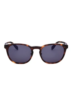 adidas Okulary przeciwsłoneczne unisex w kolorze brązowo-granatowym rozmiar: 56