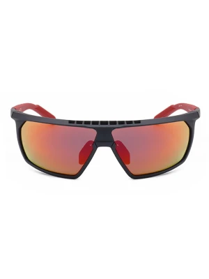 adidas Okulary przeciwsłoneczne unisex w kolorze czarno-czerwono-żółtym rozmiar: 70