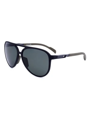 adidas Okulary przeciwsłoneczne unisex w kolorze czarno-granatowym rozmiar: 58