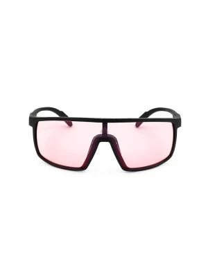 adidas Okulary przeciwsłoneczne unisex w kolorze czarno-jasnoróżowym rozmiar: onesize