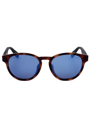 adidas Okulary przeciwsłoneczne unisex w kolorze czarno-niebieskim rozmiar: 54