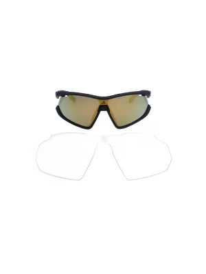 adidas Okulary przeciwsłoneczne unisex w kolorze czarno-zielonym rozmiar: onesize