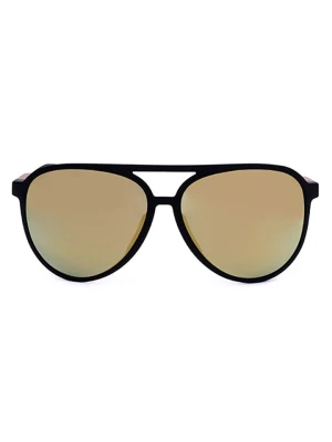 adidas Okulary przeciwsłoneczne unisex w kolorze czarno-żółto-niebieskim rozmiar: 58
