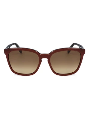 adidas Okulary przeciwsłoneczne unisex w kolorze czerwono-brązowym rozmiar: 55
