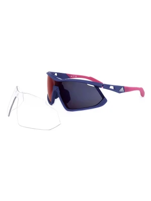 adidas Okulary przeciwsłoneczne unisex w kolorze czerwono-granatowym rozmiar: onesize