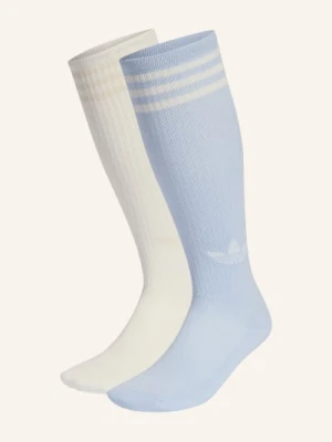 Adidas Originals 2 Pary Podkolanówek 3-Streifen blau