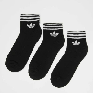 adidas Originals 3 PACK - 3-Stripes Ankle Socks uniseks Skarpety czarny rozmiar Odzież