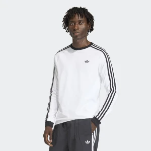 adidas Originals 3-Stripes Longsleeve Tee mężczyźni Długie rękawy biały rozmiar Odzież